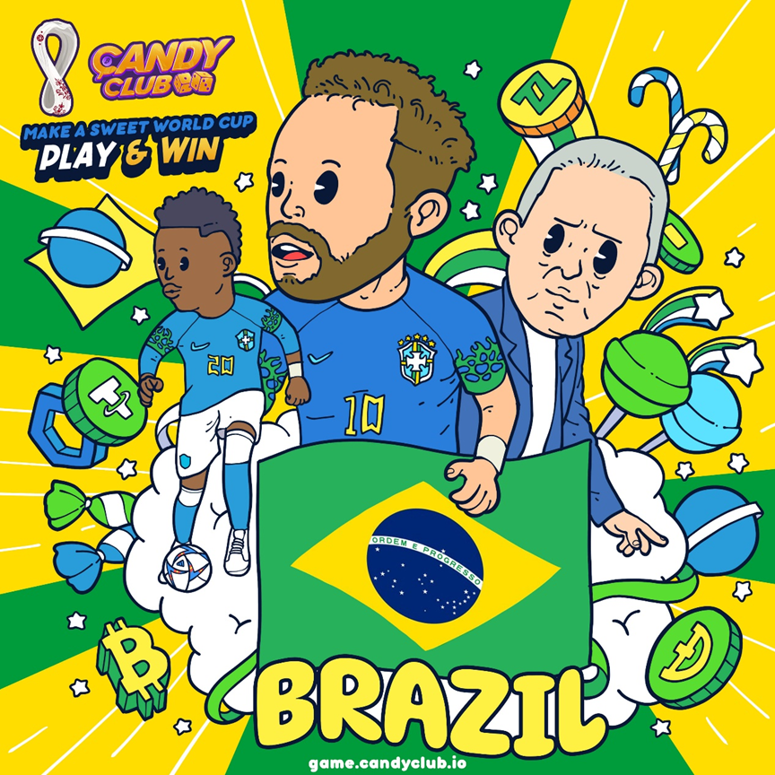 Candy Club卡塔尔世界杯漫画故事2-巴西：群星璀璨