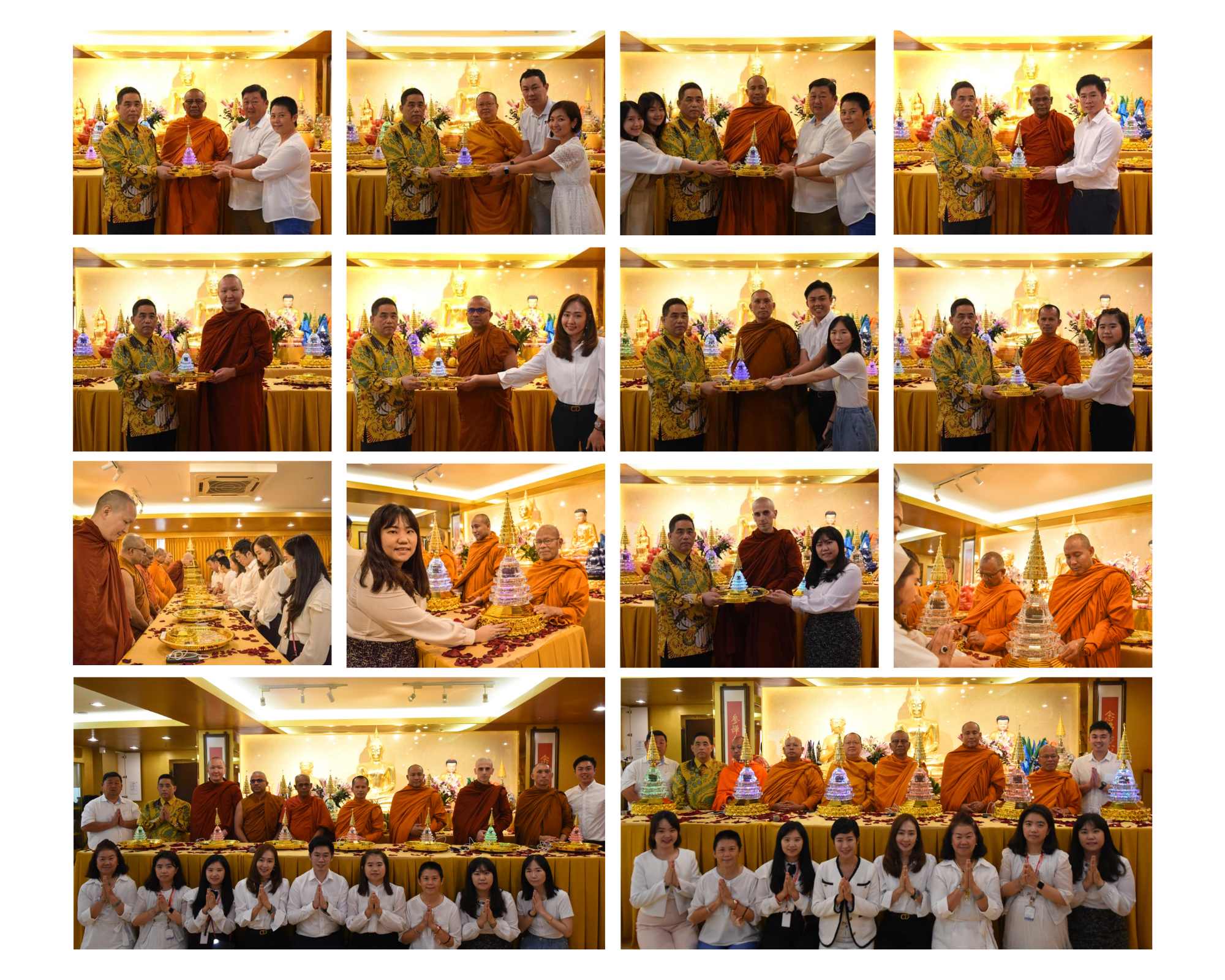 Blessing And Chanting by the Sangha members from Various Countries Ceremony at Waki Relic Museum-名车网