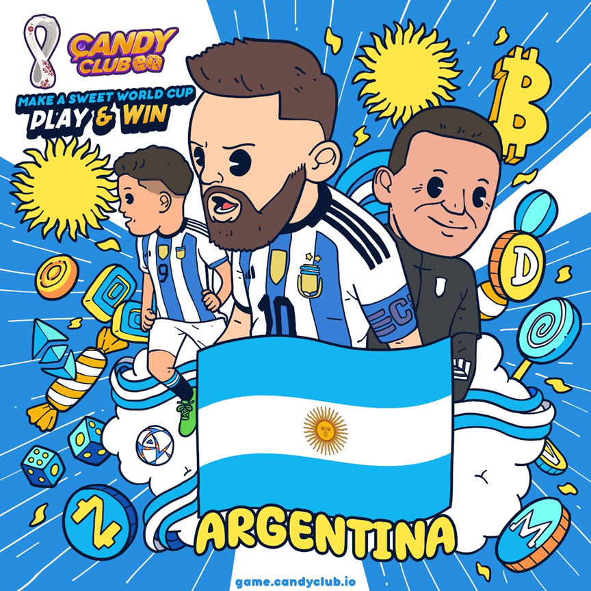 Candy Club卡塔尔世界杯漫画故事3-阿根廷：最后的战役