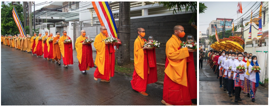 《Procession of Buddha Relics and Mahapitaka at Wihara Ekayana Arama Indonesia》