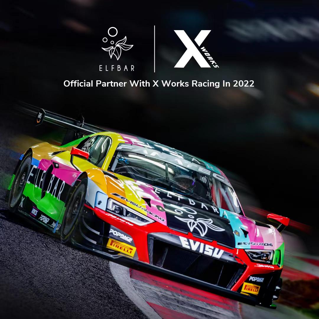 ELFBAR助力亚洲奥迪运动X Works车队出战GT 亚洲杯世界挑战赛！